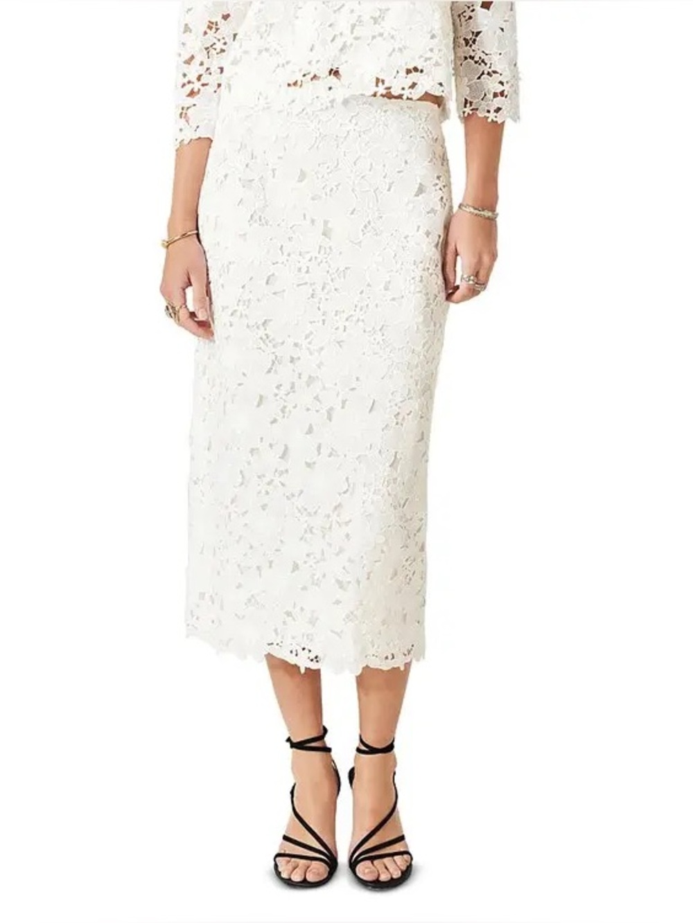 🌸💗🌸 Ba&Sh White lace Payton Skirt size 40 or S